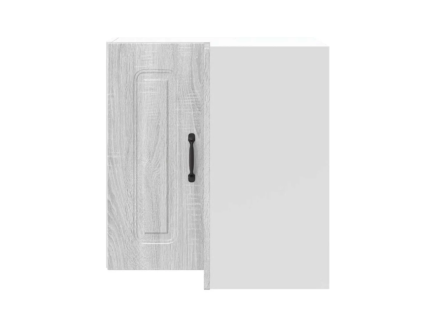 Armoire murale d'angle de cuisine sonoma gris