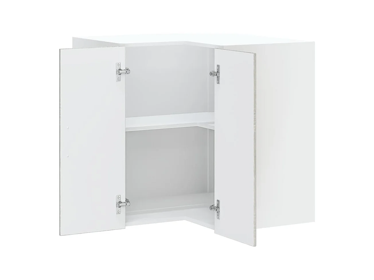 Armoire murale d'angle de cuisine sonoma gris
