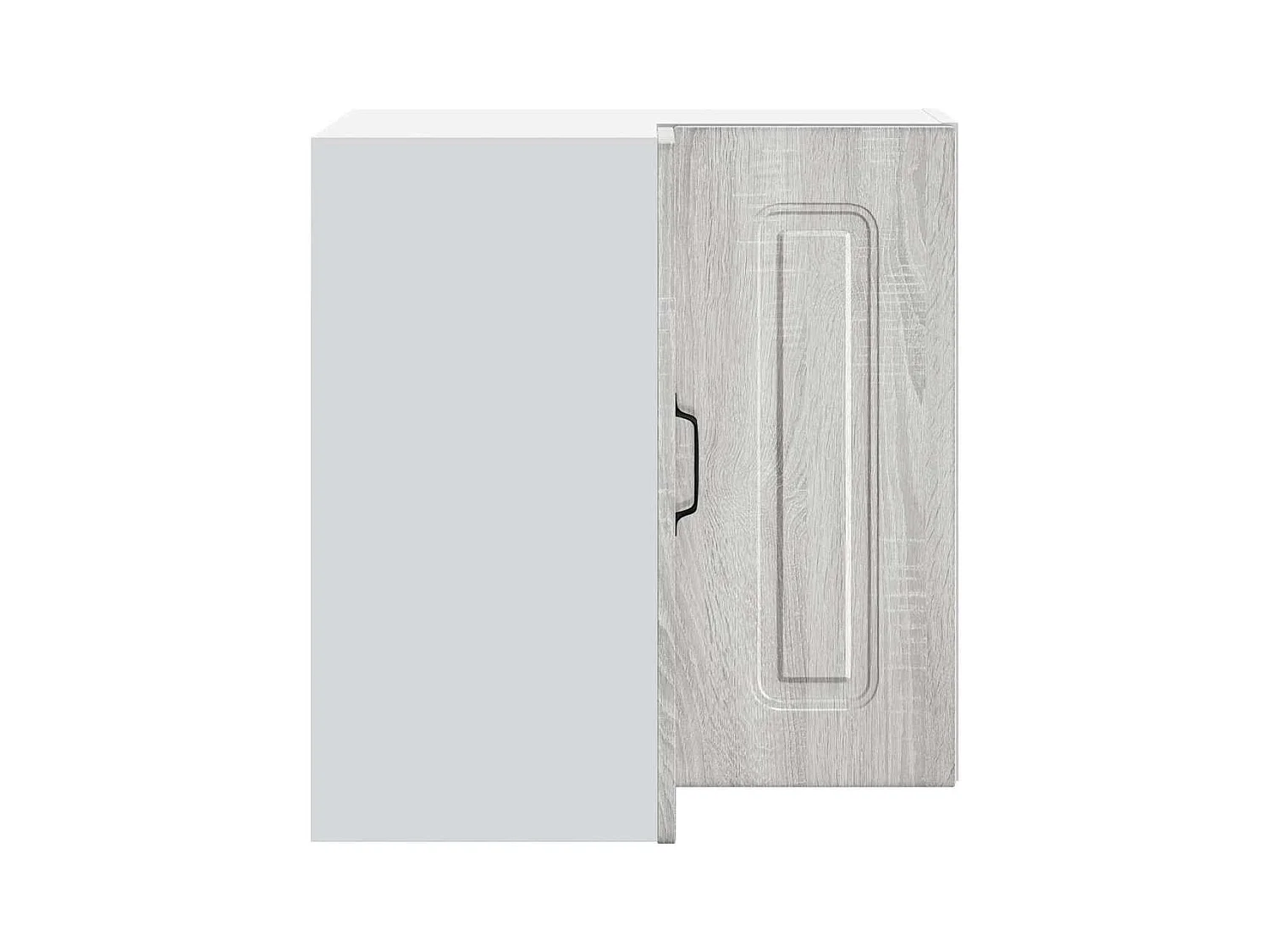 Armoire murale d'angle de cuisine sonoma gris
