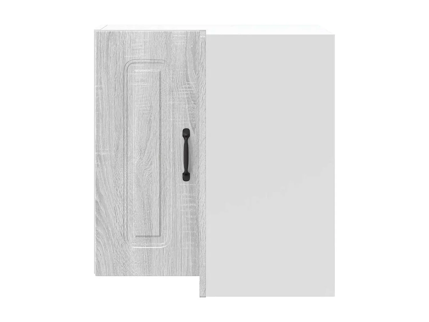Armoire murale d'angle de cuisine sonoma gris