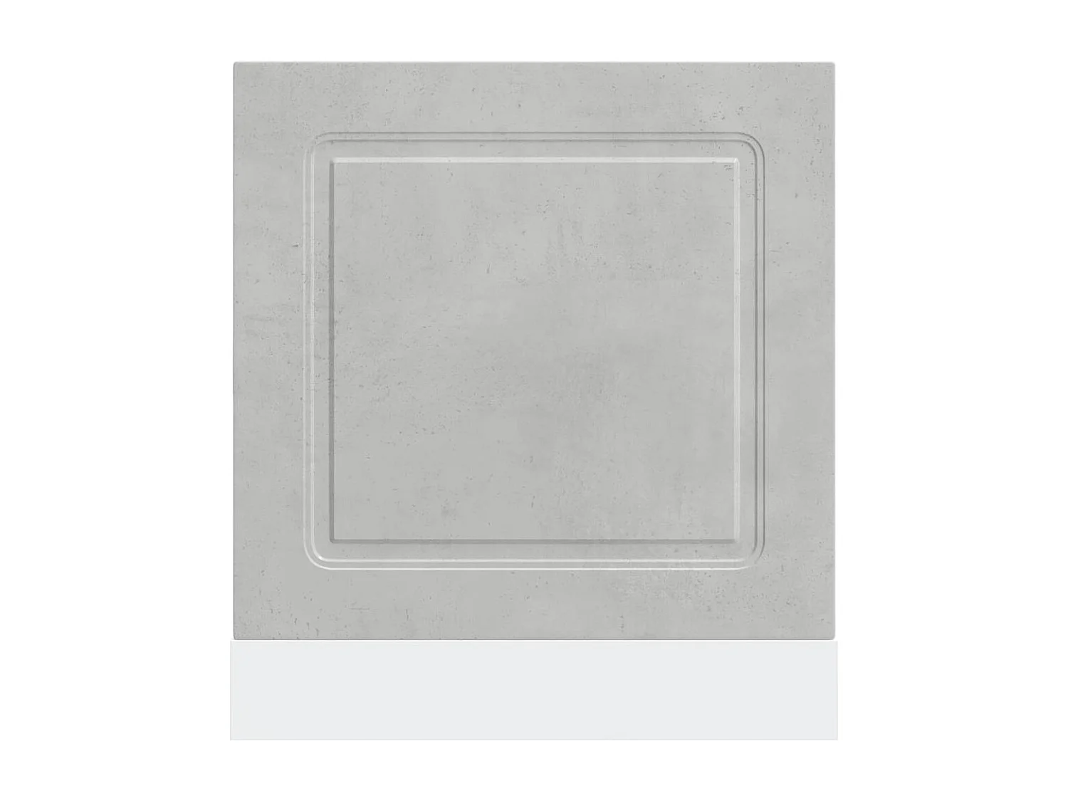 Panneau de lave-vaisselle gris béton 60x1,5x67 cm