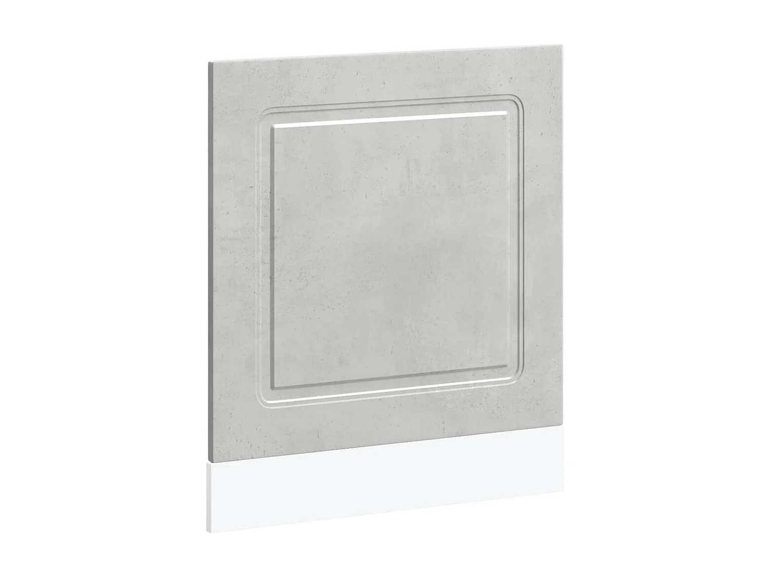 Panneau de lave-vaisselle gris béton 60x1,5x67 cm
