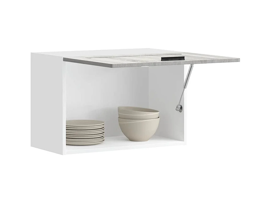 Armoire murale de cuisine sonoma gris bois d'ingénierie