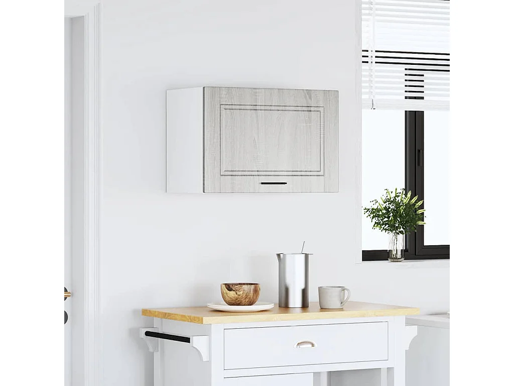 Armoire murale de cuisine sonoma gris bois d'ingénierie