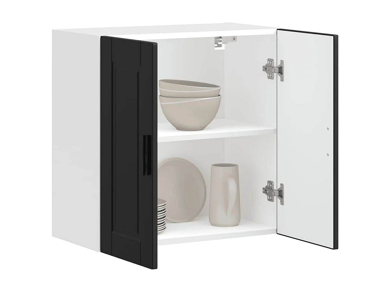 Mobile da cucina in legno ingegnerizzato nero Porto