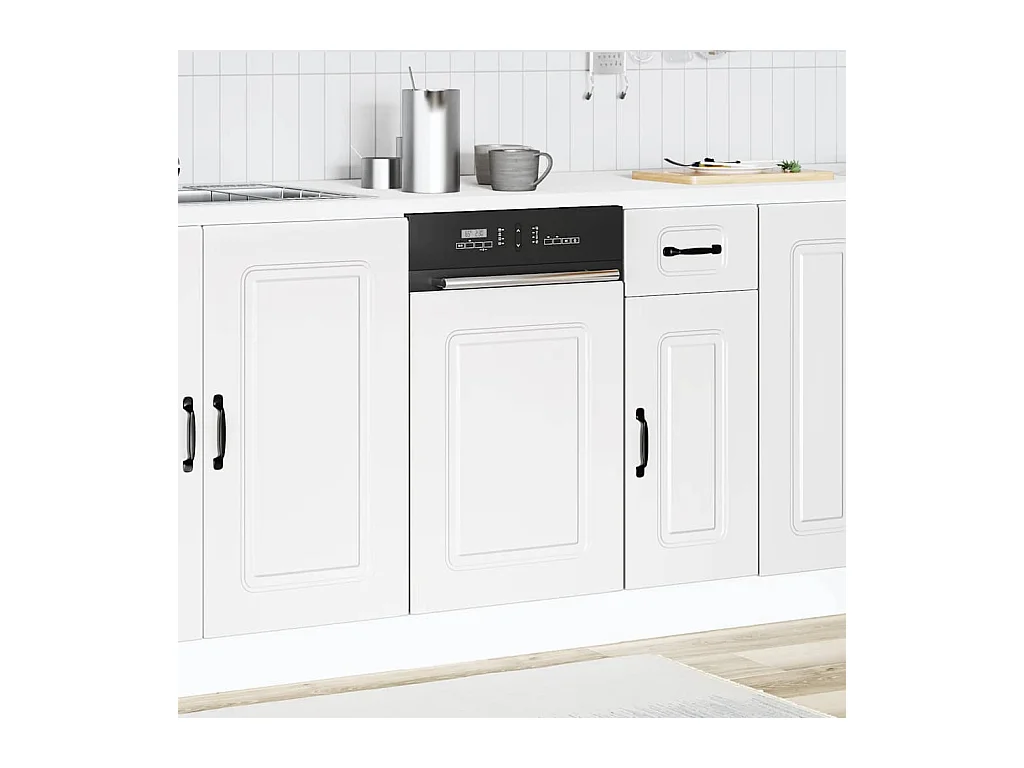 Pannello lavastoviglie bianco 45x1,5x67 cm