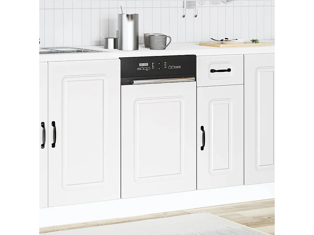 Panneau de lave-vaisselle blanc 45x1,5x67 cm