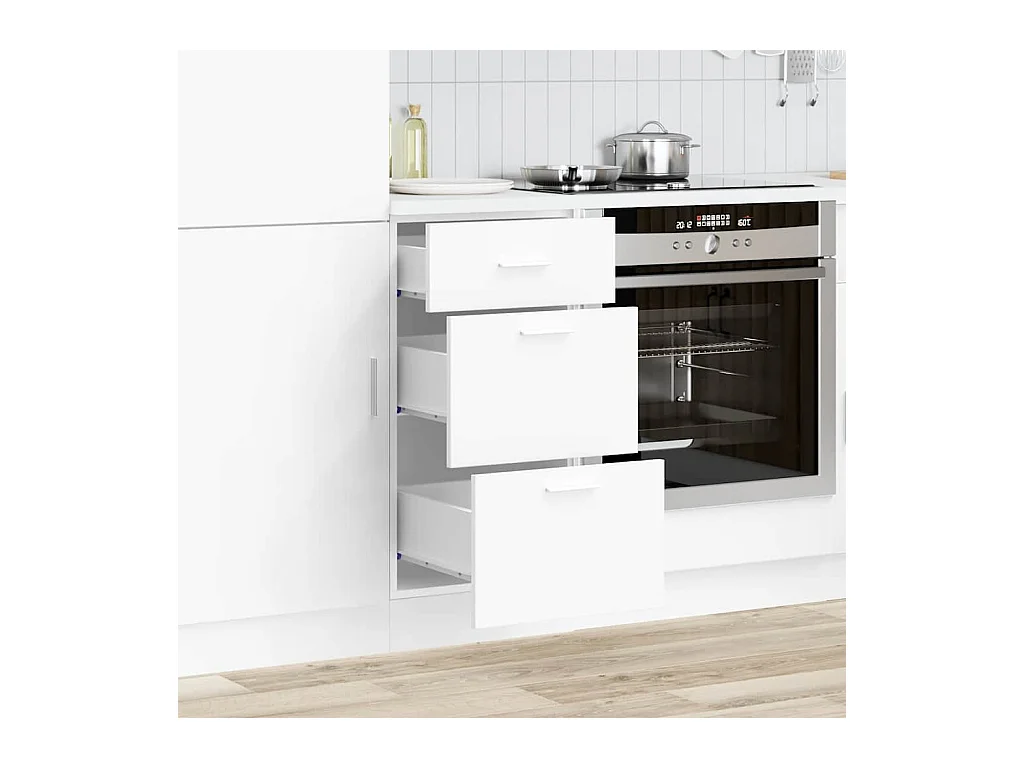 Armoire de plancher blanc 40x46x81,5 cm