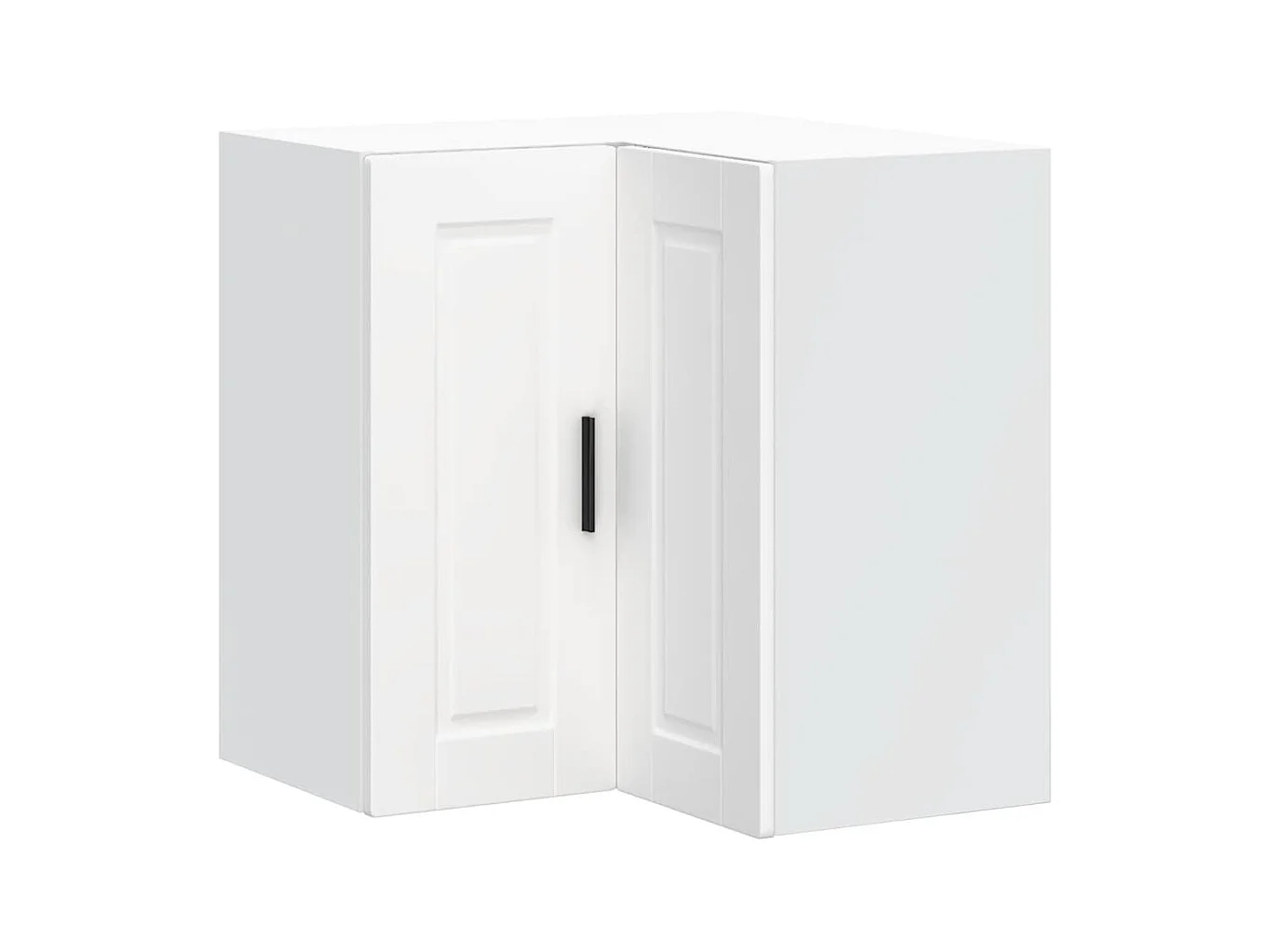 Armario de cocina de esquina de pared de madera de ingeniería blanca Porto