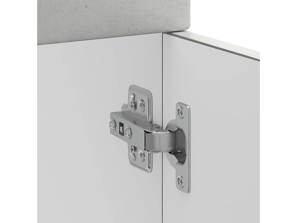 Armoire de cuisine gris béton bois d'ingénierie