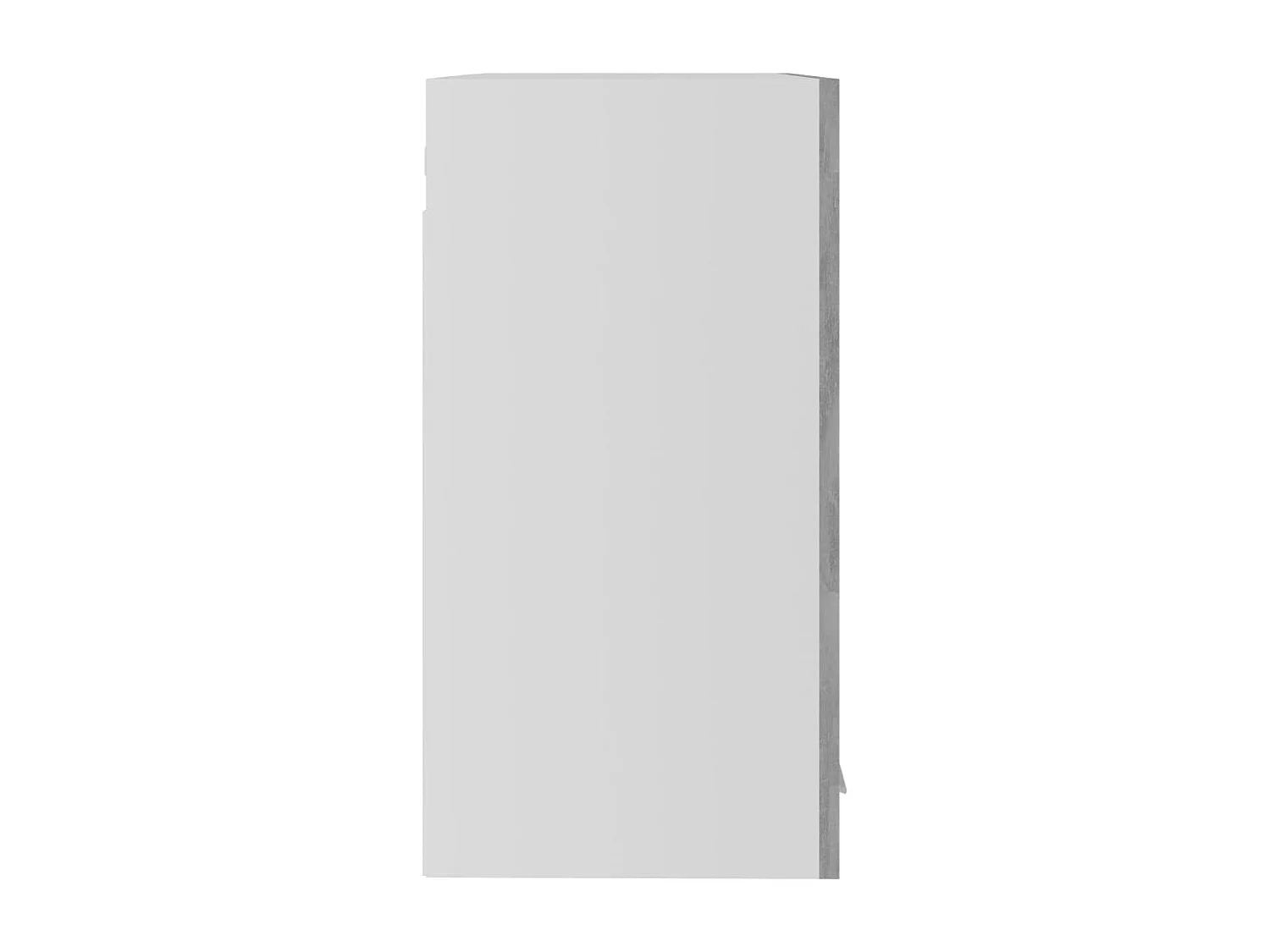 Armoire en verre suspendue Gris béton Bois d'ingénierie