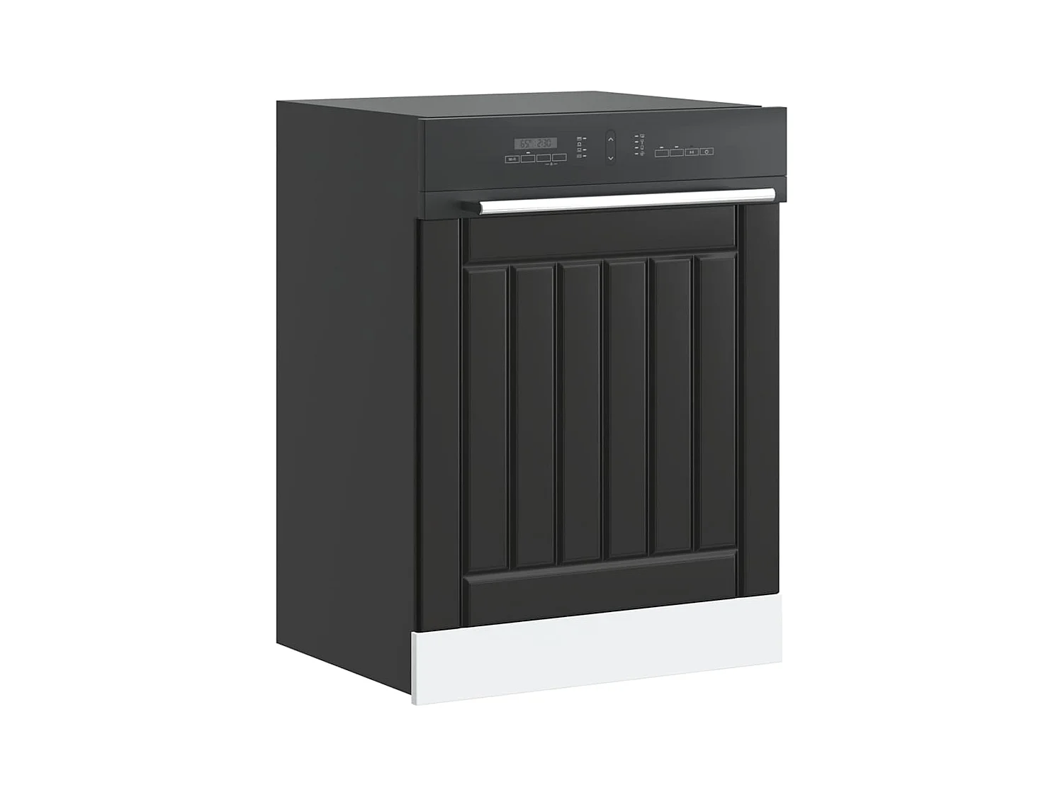 Pannello per lavastoviglie in legno ingegnerizzato nero Lucca