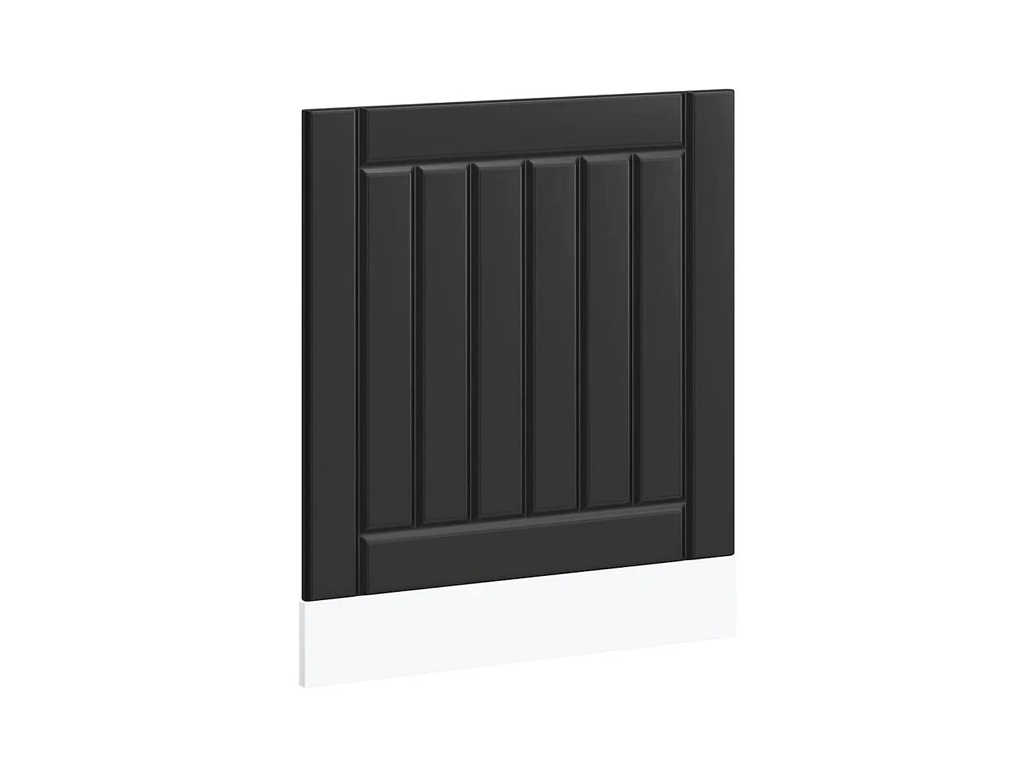 Pannello per lavastoviglie in legno ingegnerizzato nero Lucca