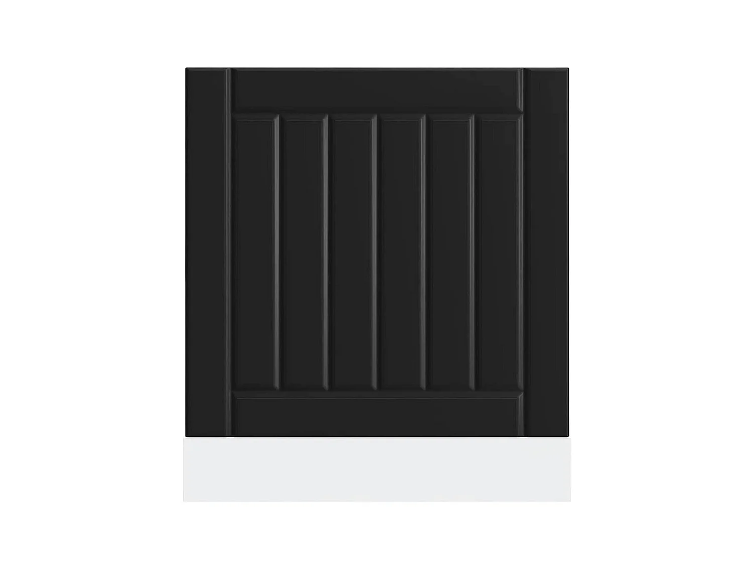 Pannello per lavastoviglie in legno ingegnerizzato nero Lucca