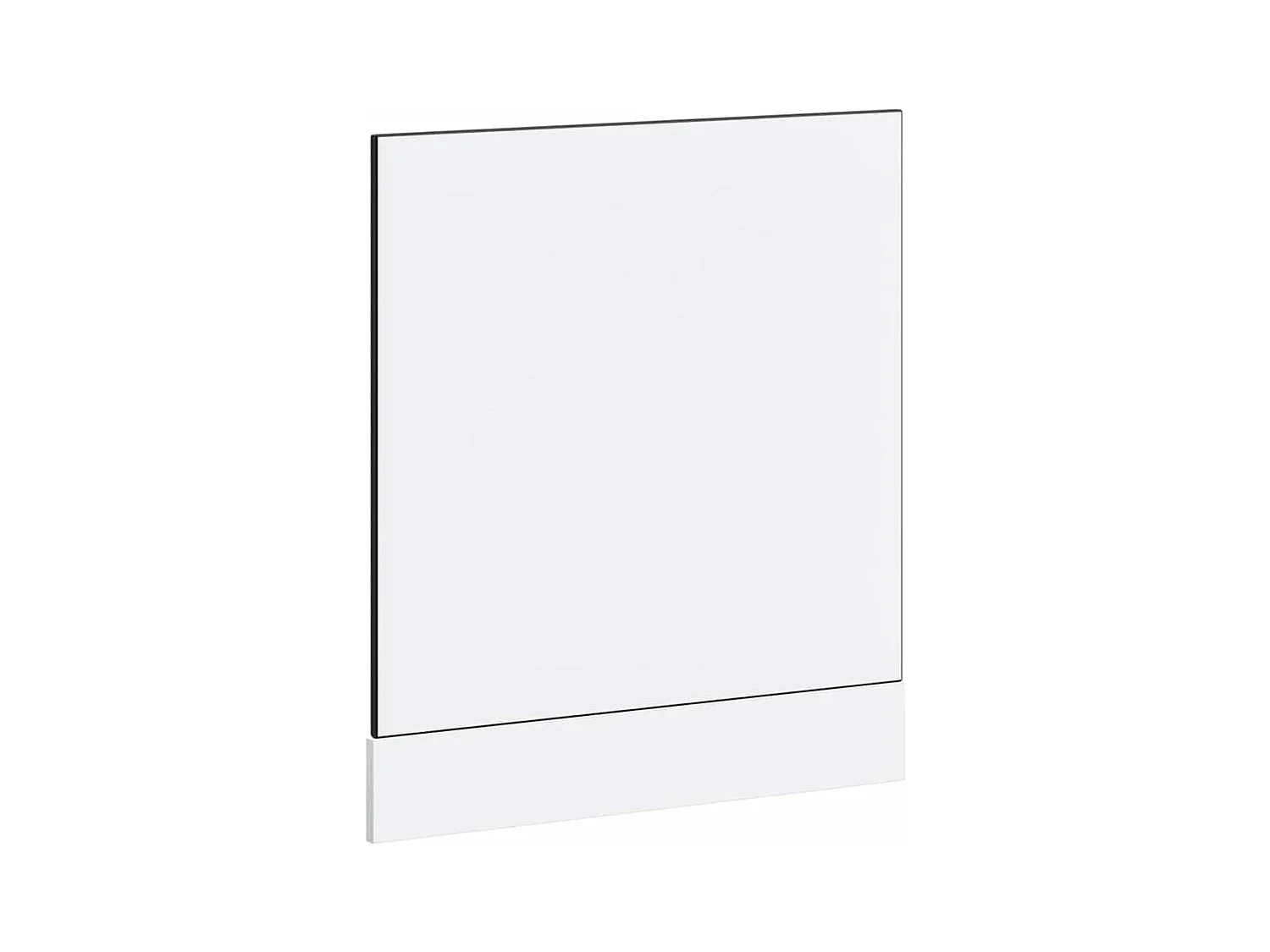 Pannello per lavastoviglie in legno ingegnerizzato nero Lucca