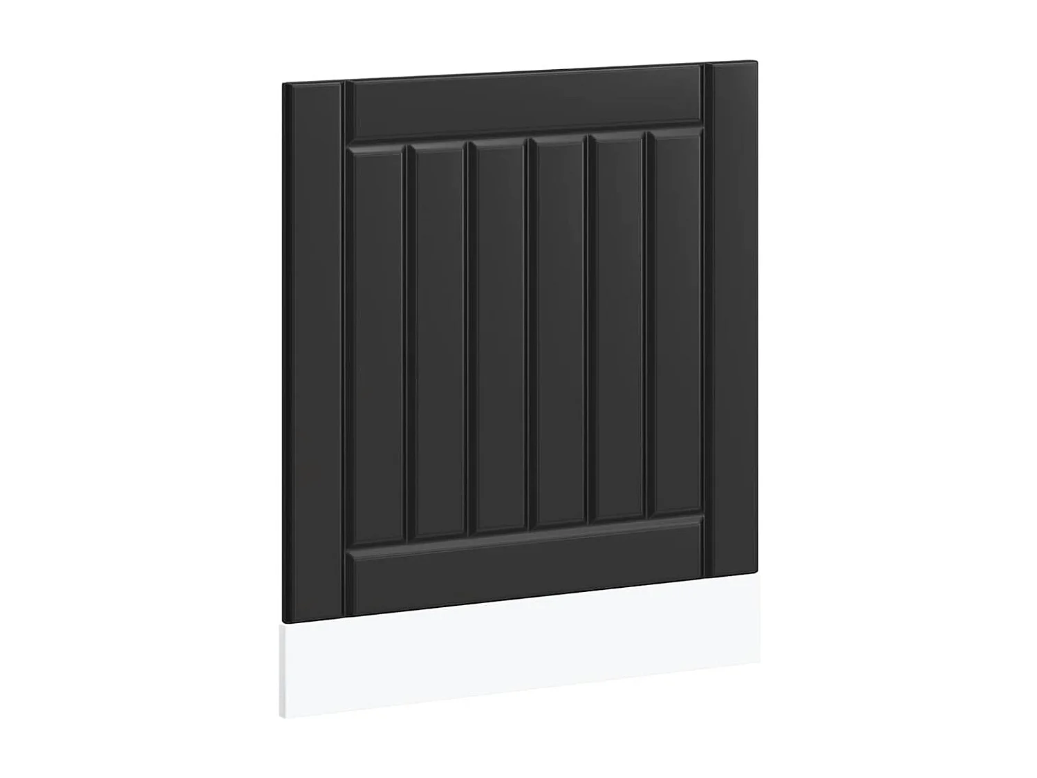 Panneau de lave-vaisselle noir bois d'ingénierie