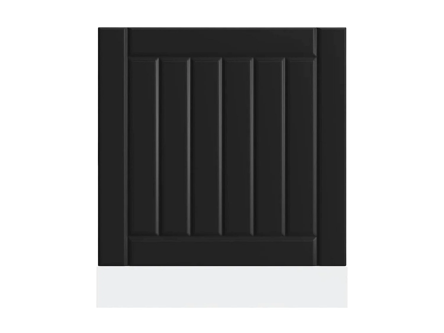 Panneau de lave-vaisselle noir bois d'ingénierie