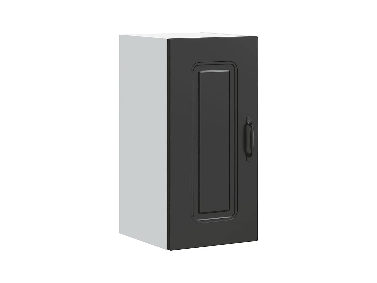 Armoire murale de cuisine noir bois d'ingénierie