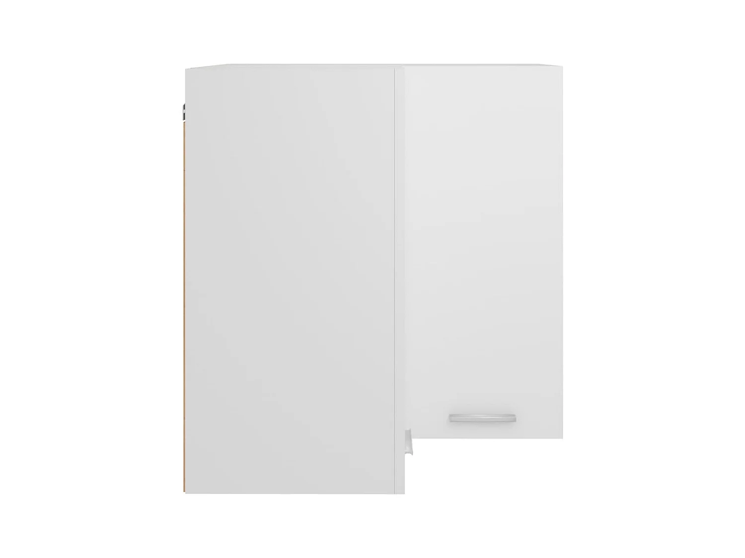 Witte 57x57x60 cm Houten Hanghoekkast