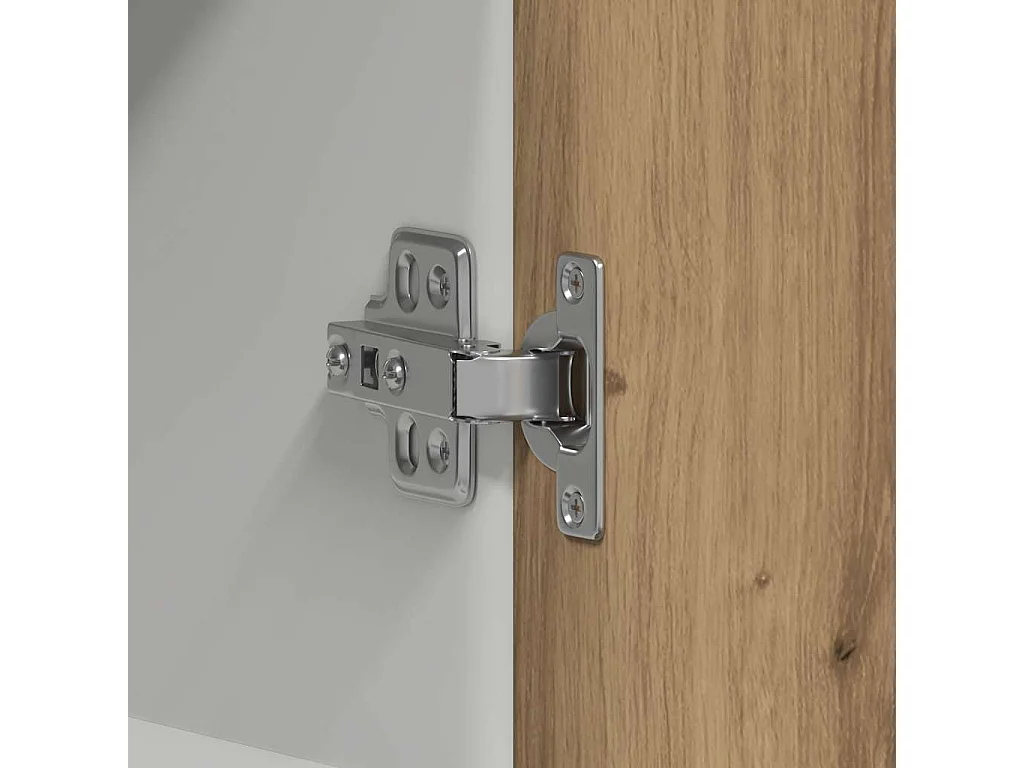 Pensile da cucina "Lyon", rovere lavorato a mano, 60x31x60 cm