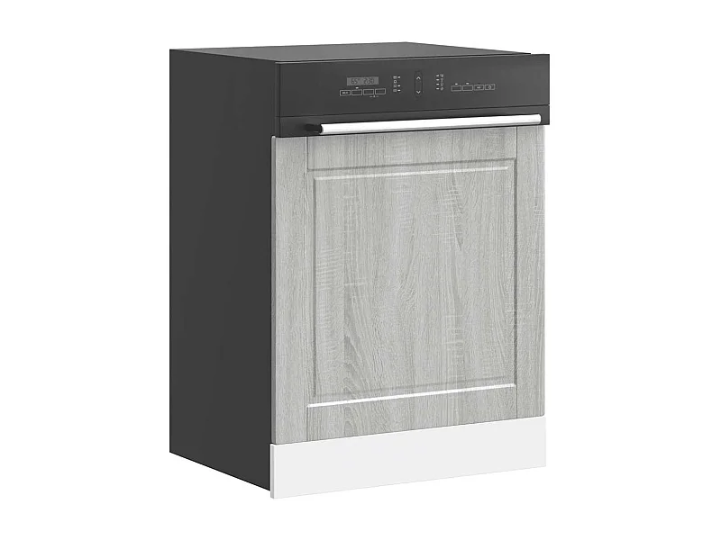 Pannello lavastoviglie Sonoma grigio 60x1,5x67 cm