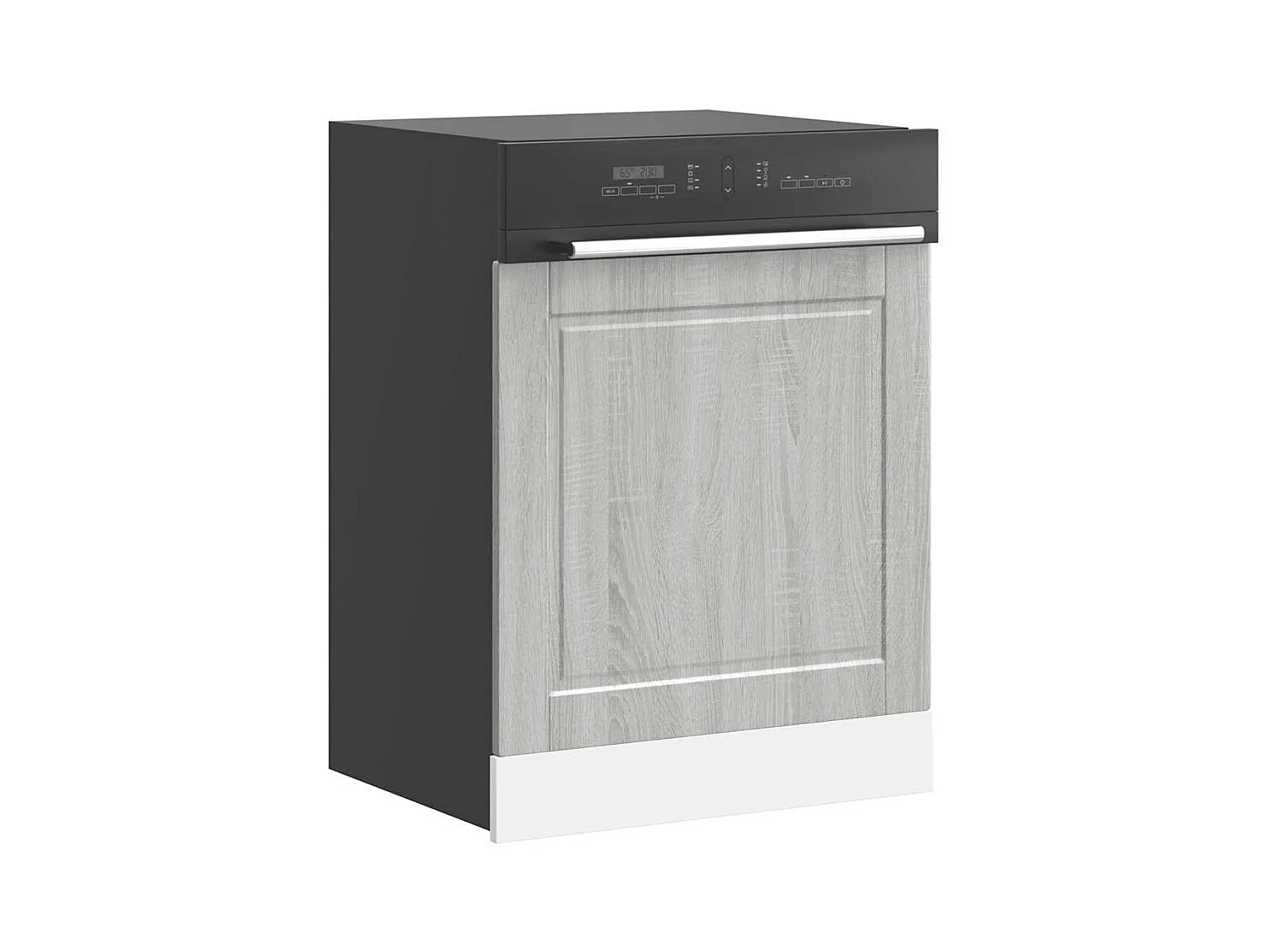 Pannello lavastoviglie Sonoma grigio 60x1,5x67 cm