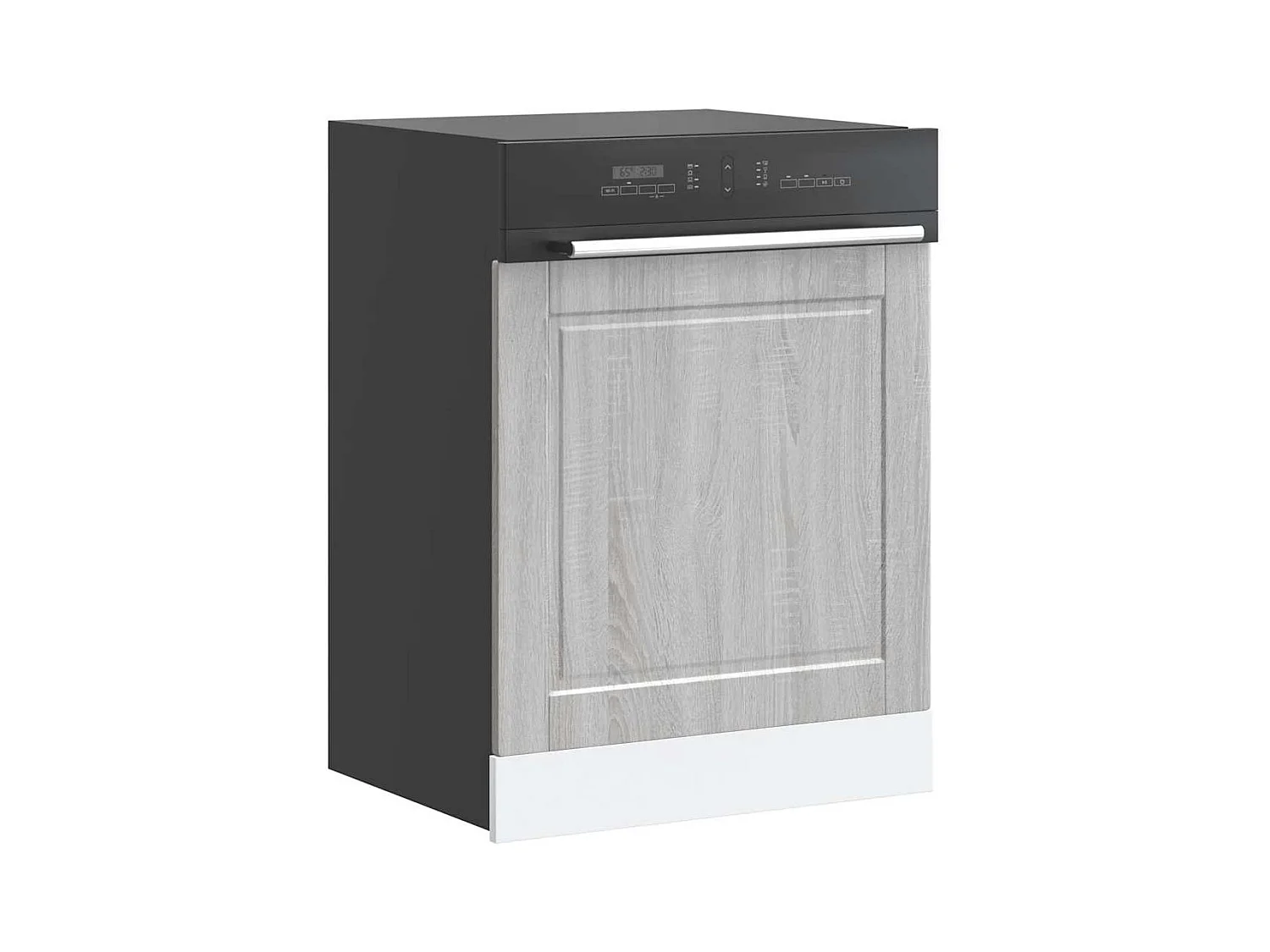 Pannello lavastoviglie Sonoma grigio 60x1,5x67 cm