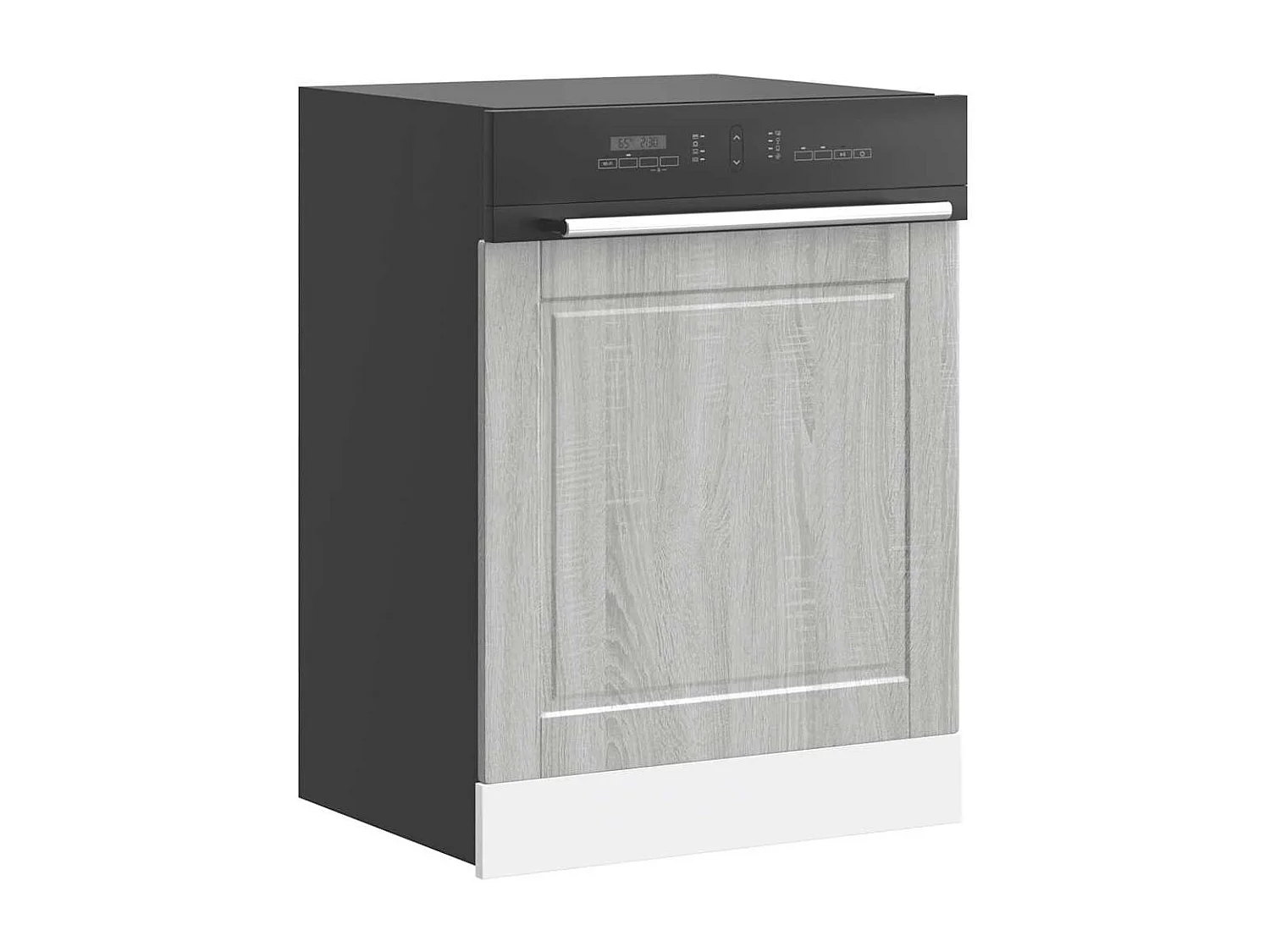 Panneau de lave-vaisselle sonoma gris 60x1,5x67 cm