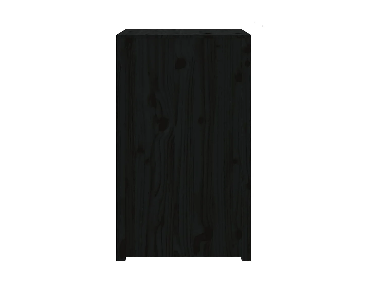 Armoire de cuisine d'extérieur noir 55x55x92 cm bois pin massif