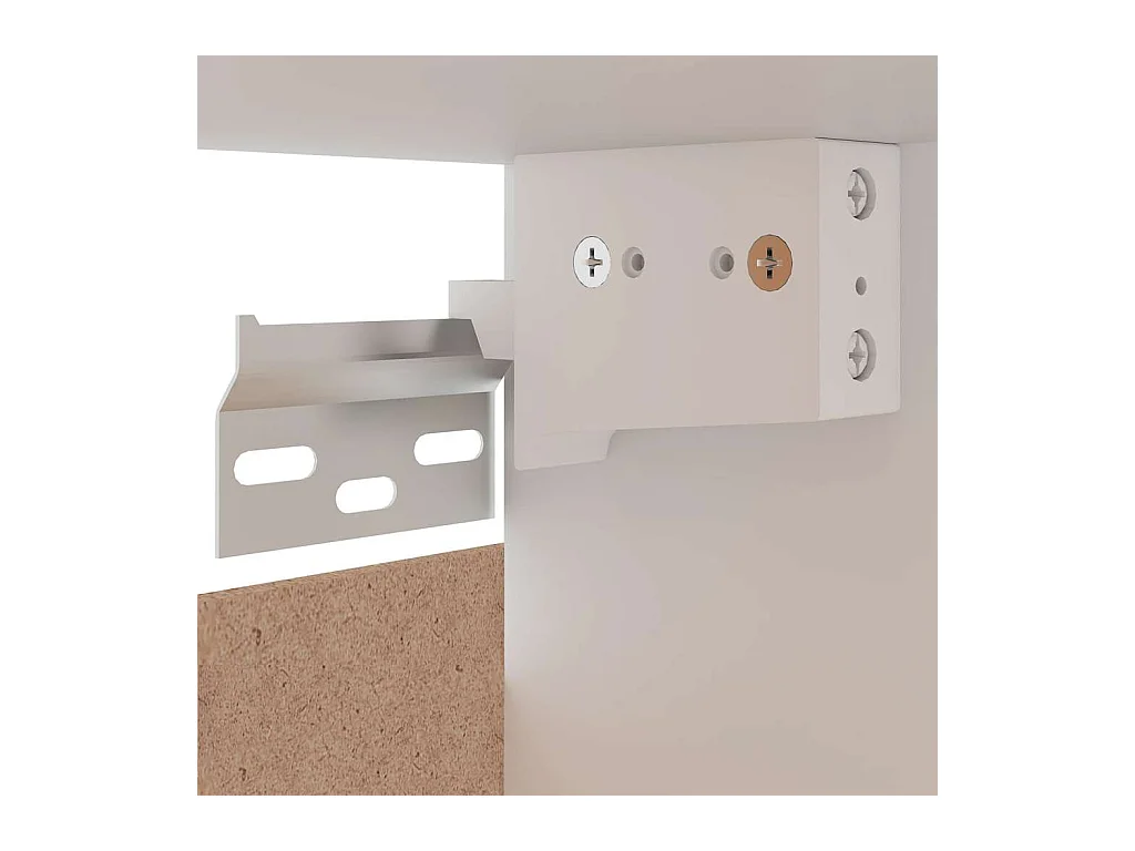 Witte hangkast 60x31x40 cm bewerkt hout