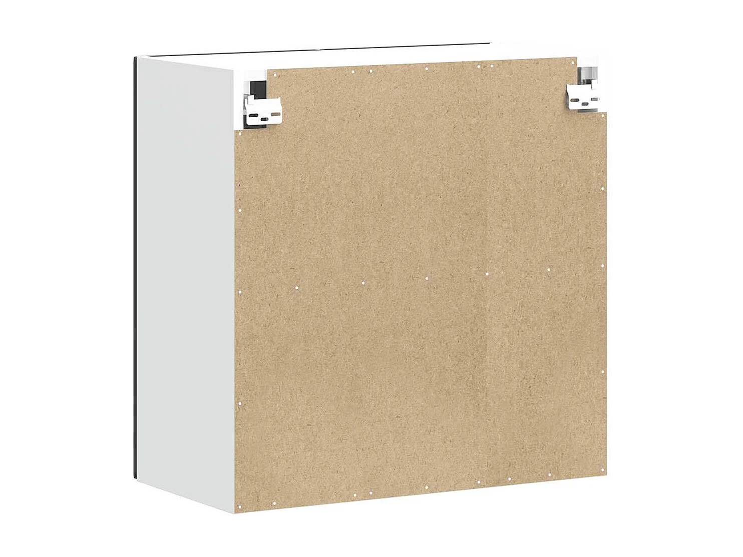 Armoire murale de cuisine noir bois d'ingénierie