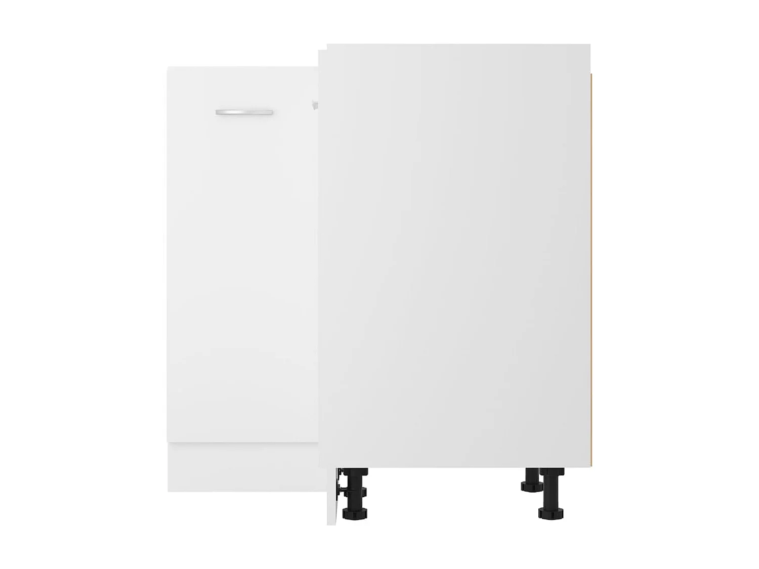 Mueble de suelo esquinero blanco 75,5x75,5x81,5 cm