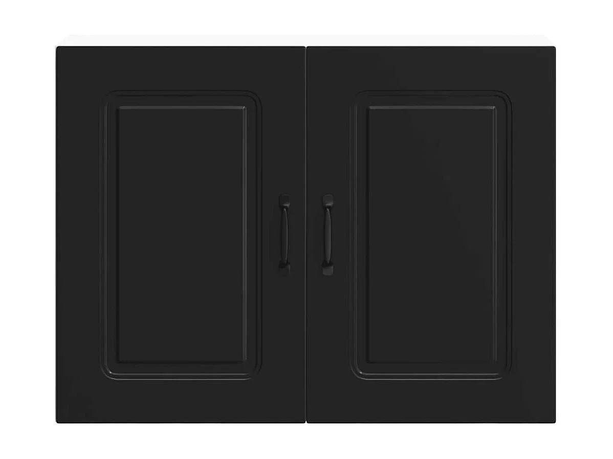 Mobile da cucina in legno ingegnerizzato nero