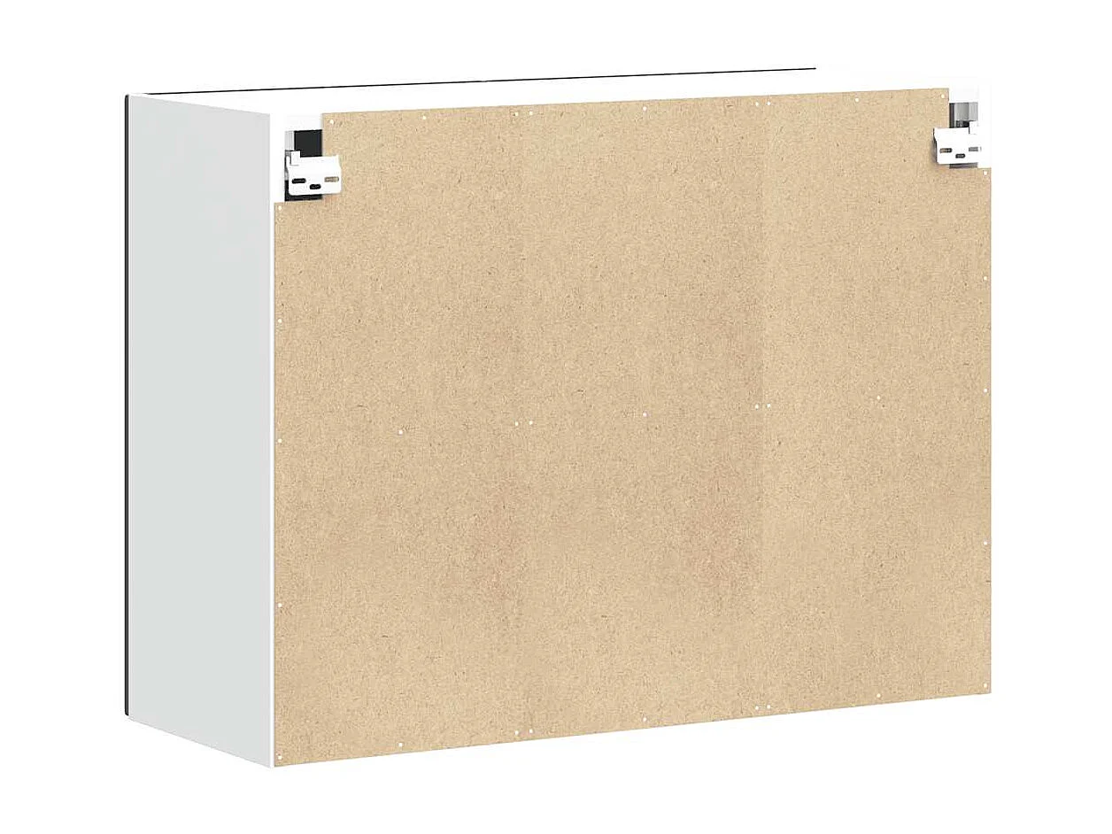 Armoire murale de cuisine noir bois d'ingénierie