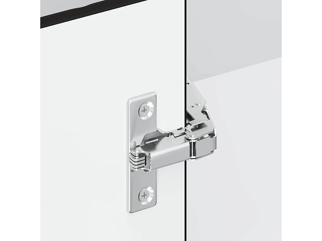 Armoire d'angle murale de cuisine noir bois d'ingénierie