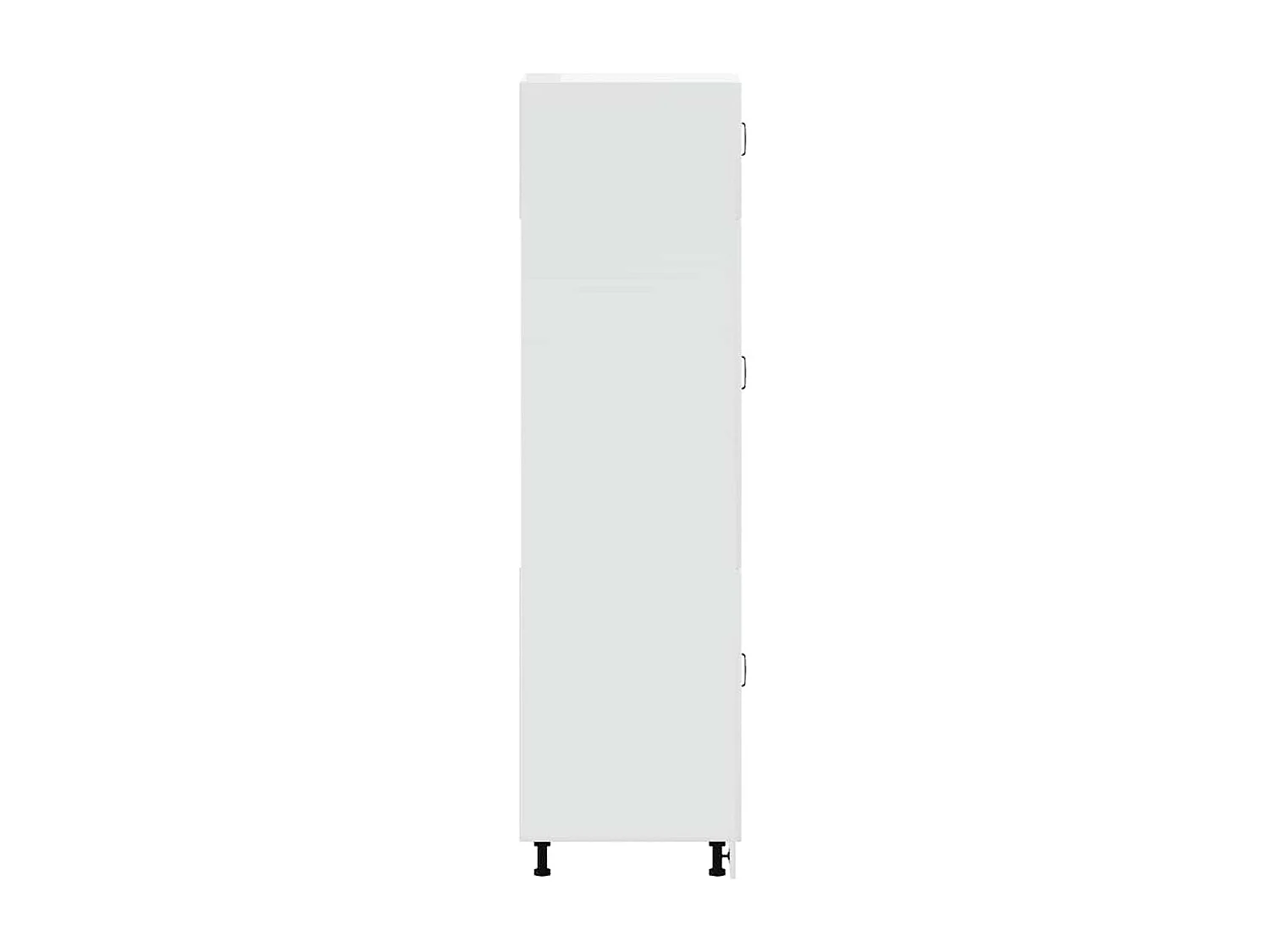 witte keukenkast van bewerkt hout