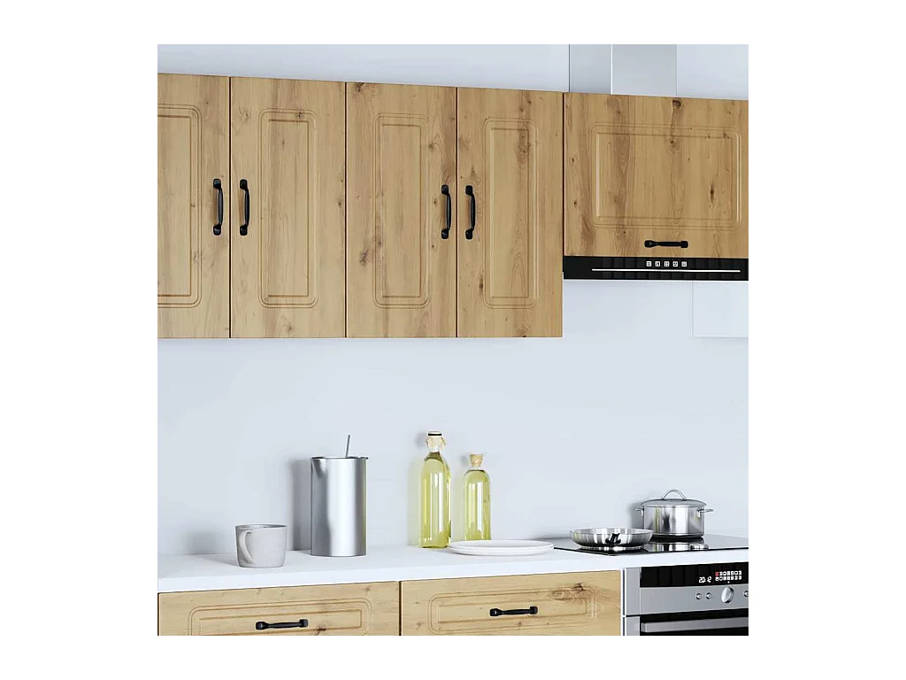 Pensile da cucina, in rovere lavorato a mano, legno ingegnerizzato