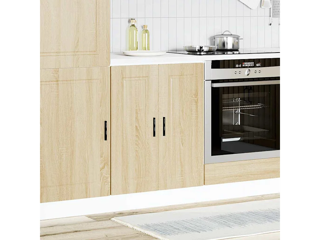 Armoire de cuisine chêne sonoma bois d'ingénierie