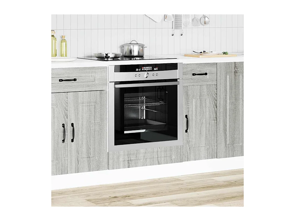 Armoire à four sonoma gris bois d'ingénierie