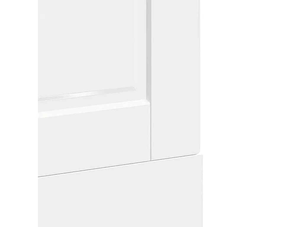 Panneau de lave-vaisselle blanc brillant 60x1,5x67 cm