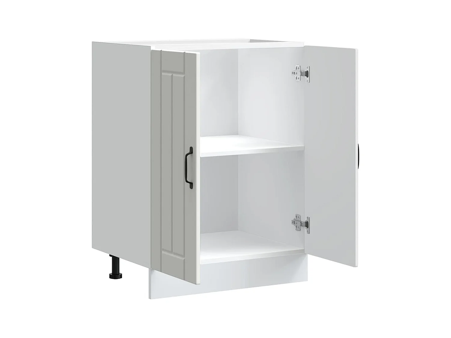 Mobile lavabo base in legno ingegnerizzato bianco lucido Lucca