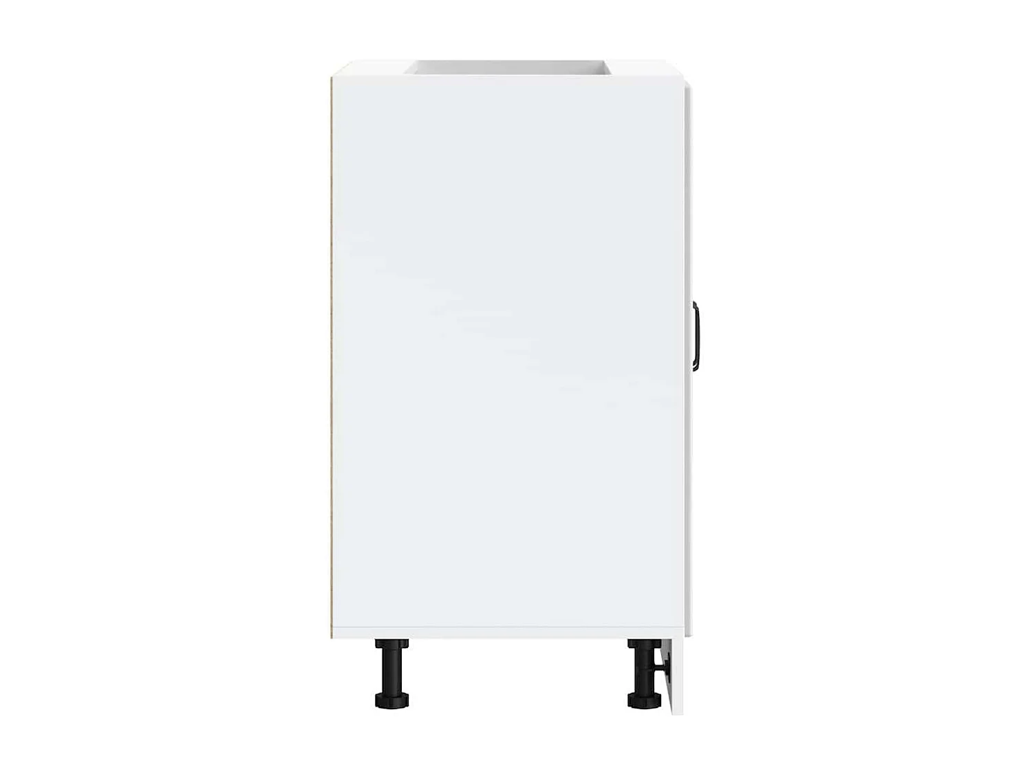 Meuble de base de lavabo blanc brillant bois ingénierie