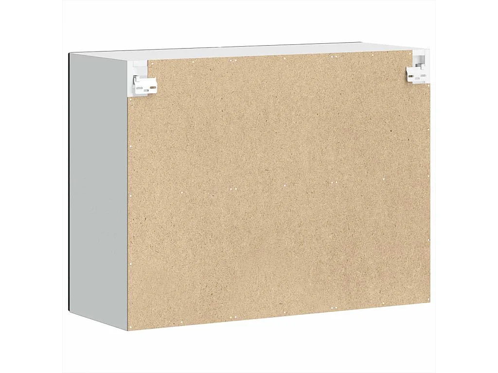 Armoire murale de cuisine avec porte en verre noir