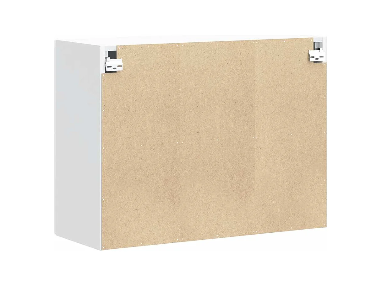 Mobile pensile da cucina in legno ingegnerizzato bianco lucido