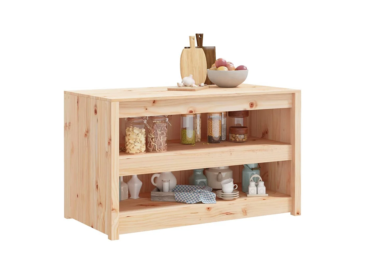 Outdoor-Küchenschrank 106x55x64 cm Massivholz Kiefer