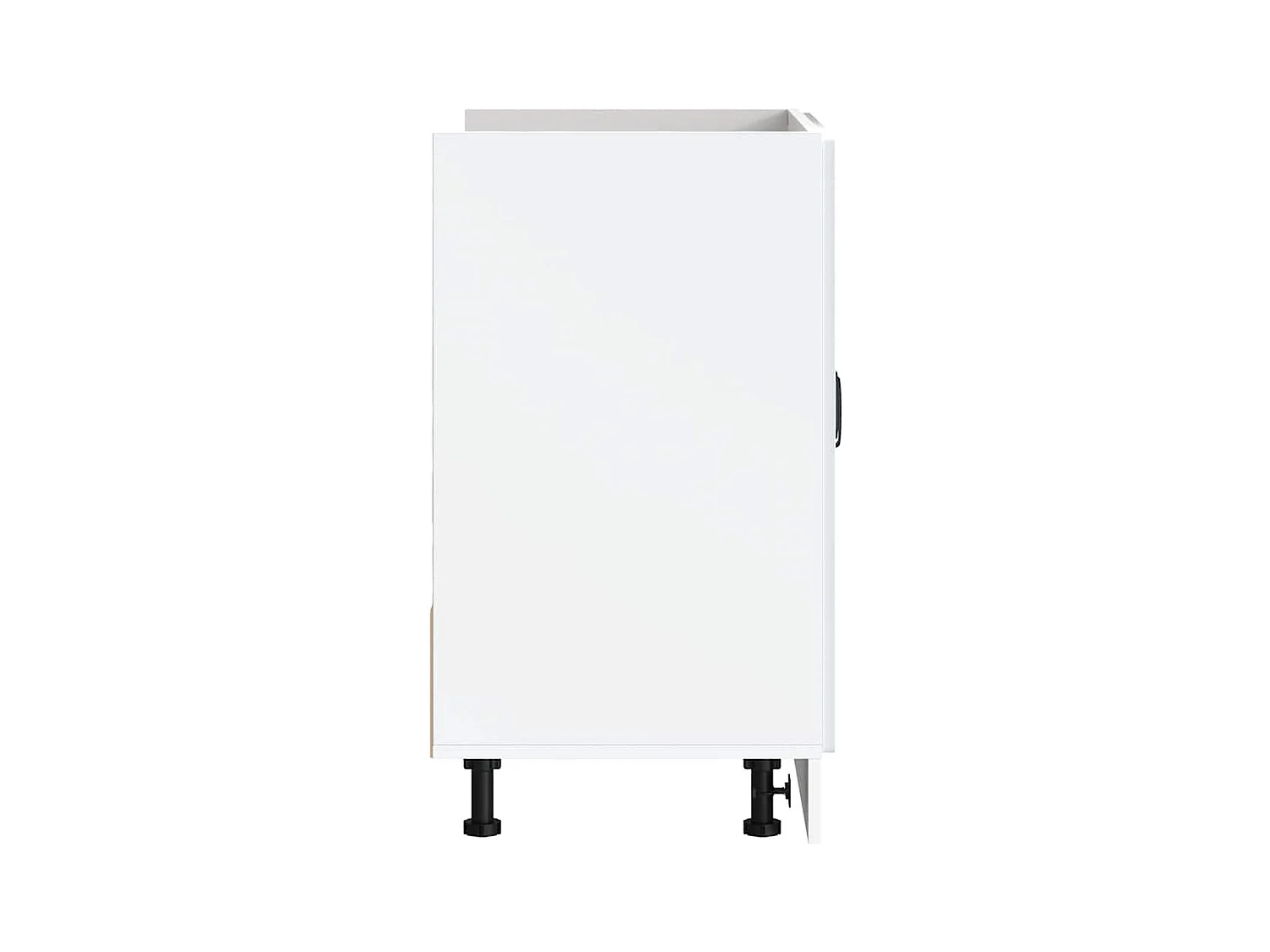 Meuble bas pour évier blanc 80x46x81,5cm bois ingénierie