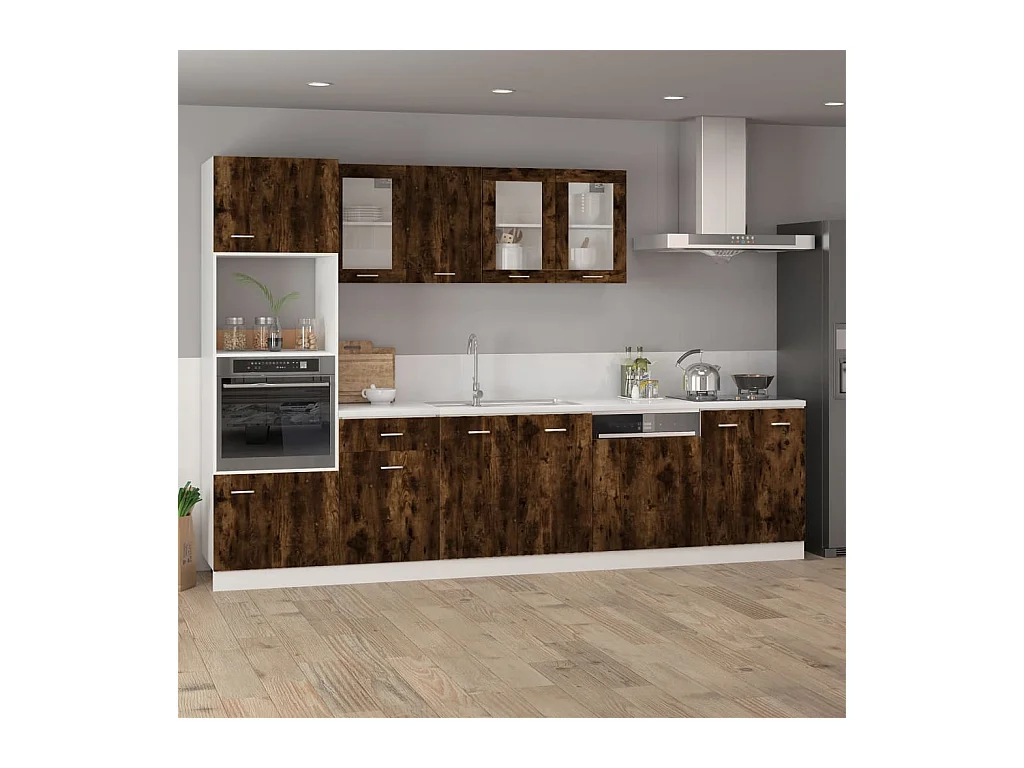 Armoire suspendue Chêne fumé 39,5x31x60 cm