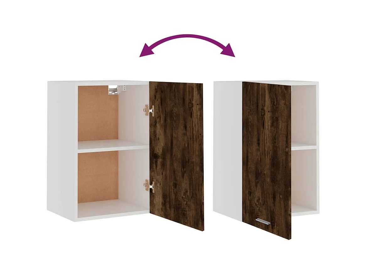 Armoire suspendue Chêne fumé 39,5x31x60 cm