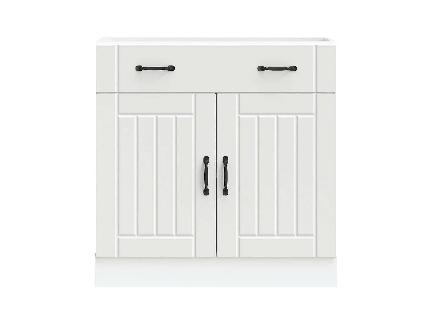 Armoire de cuisine blanc bois d'ingénierie