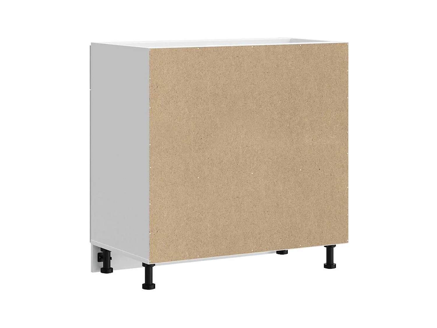 Armoire de cuisine blanc bois d'ingénierie